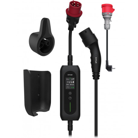 D-Fruit elektriauto laadija Type-2 16A 11kW WiFi 5m + Schuko adapter DF179