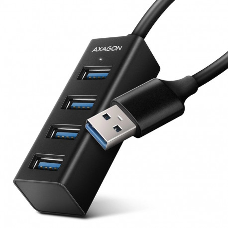 Axagon USB-jaotur HUE-M1A USB 3.2 Gen 1 (3.1 Gen 1) Type-A 5000 Mbit/s, must