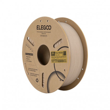 3D Printer Filament - ELEGOO PLA Wood 50.203.0652 Light Oak