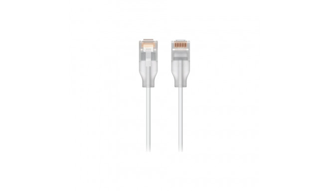 Ubiquiti UACC-Cable-Patch-EL-2M-W Nano-thin patch cable with 2.5 GbE support designed to show Etherl