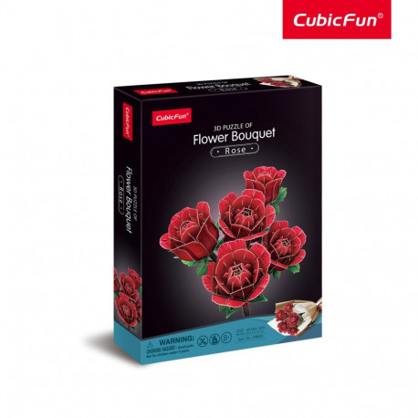 CUBICFUN 3D pusle lillekimp - roosid