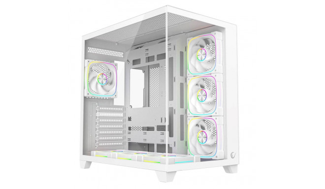 RAMPAGE PC CASE WITH TEMPERED GLASS white