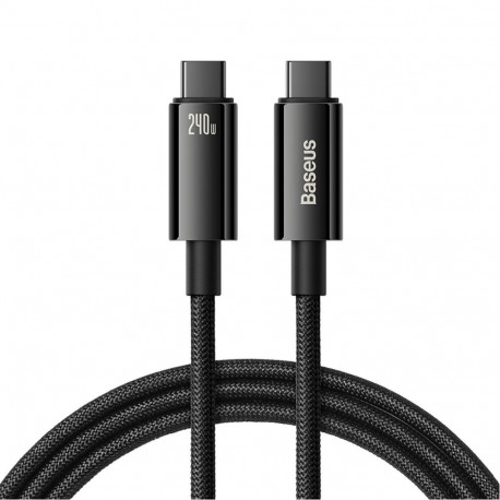 Baseus Baseus CAWJ040101 USB-C - USB-C cable 240W 480Mb/s 2m - black and gray - OUTLET