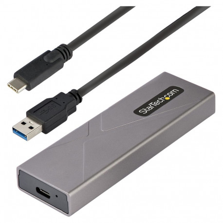 M.2 NVMe- või M.2 SATA SSD-korpus USB-C 10Gbps, tööriistadeta, M.2 PCIe/SATA, alumiiniumist, USB-C j