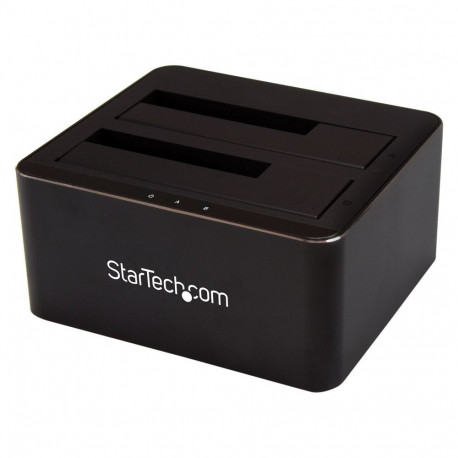 "Dual-Bay USB 3.0 Dockingstation fur SATA Festplatten Externe 6,35/8,89cm 2,5/3,5Zoll SATA SSD/HDD D