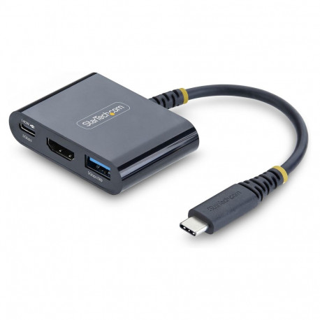USB-C–HDMI mitmepordiline adapter 140W PD-laadimisvõimsusega 4K 60Hz HDMI USB 5Gbps jaoturiga minido