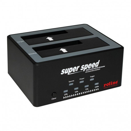 "6,35/8,89cm 2,5Zoll/3,5Zoll SATA HDD/SSD Docking Station USB 3.2 Gen 1 HDD-Clone-Funktion"