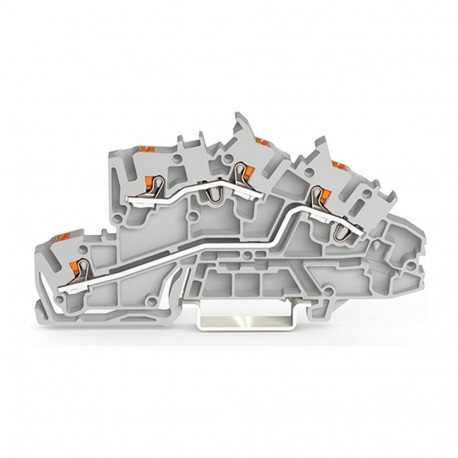 "WAGO 2203-7642 Installationsetagen- klemme,L/L,Push-in CAGE CLAMP ,grau"