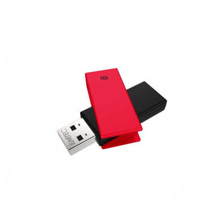 Emtec C350 Brick USB flash drive 16 GB USB Type-A 2.0 Black, Red