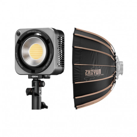 Zhiyun LED COB-valgusti Molus G200 koos paraboolse 60cm softboxiga (Bowensi kinnitus)