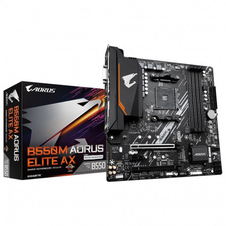 GIGABYTE emaplaat B550M AORUS ELITE AX AMD Ryzen 5000 protsessoritele 5+3-faasiline VRM kuni 4733MHz