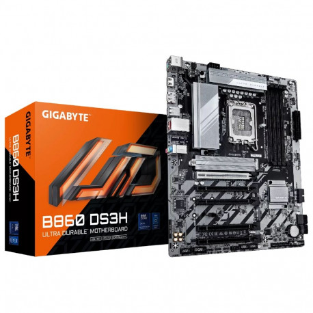 GIGABYTE emaplaat B860 DS3H Intel Core Ultra protsessorite tugi 8+1+2+2-faasiline VRM kuni 9066MHz D