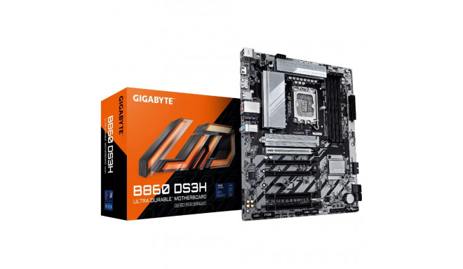 GIGABYTE B860 DS3H Motherboard - Supports Intel Core Ultra CPUs  8+1+2+2 phases VRM  up to 9066MHz D
