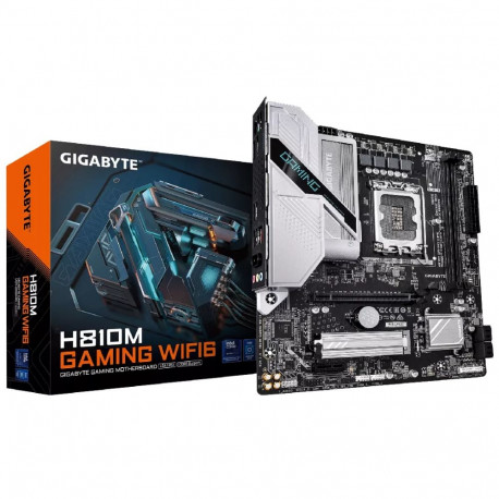 GIGABYTE H810M GAMING WIFI6 Motherboard - Intel Core Ultra (Series 2) CPUs  4+1+2 Phases VRM  up to 