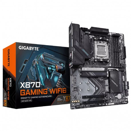 GIGABYTE emaplaat X870 GAMING WIFI6, toetab AMD Ryzen 9000 protsessoreid, 8+2+2-faasiline VRM, kuni 