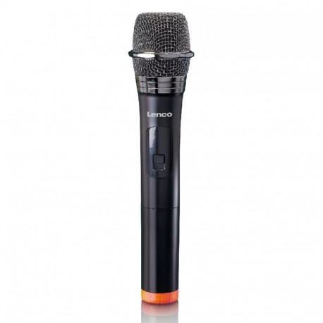 Lenco lavamikrofon MCW-011BK, must