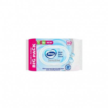 Niisked tualettpaberid ZEWA Sensitive 80tk