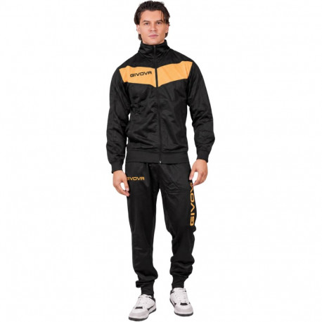 Dres Givova Tuta Visa Fluo czarno-pomarańczowy TR018F 1028