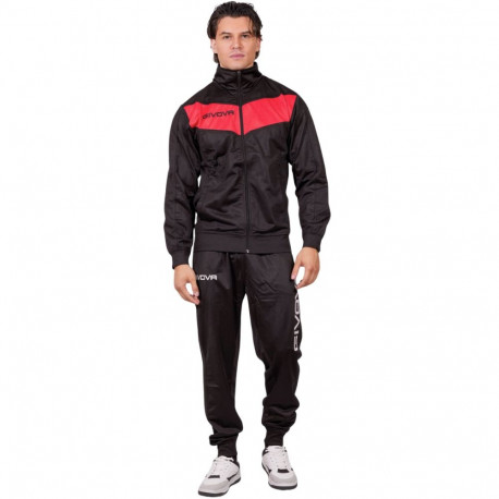 Dres Givova Tuta Visa Black czarno-czerwony TR018 1012B M