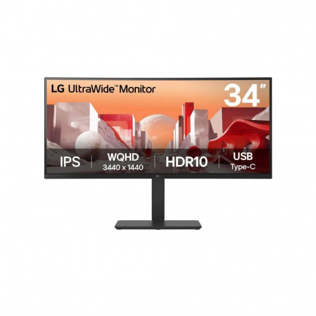 LG arvutimonitor 34BA75QE-B 86.4cm (34") 3440 x 1440 pikslit Wide Quad HD LCD, must