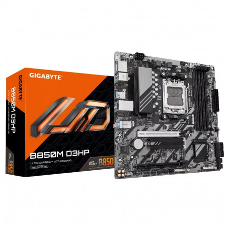GIGABYTE B850M D3HP Motherboard - AMD Ryzen 9000 Series CPUs  5+2+2 Phases Digital VRM  up to 8200MH