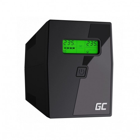 Green Cell katkematu toiteallikas UPS02 (UPS), liin-interaktiivne, 0.8kVA, 480W, 2 vahelduvvoolupesa