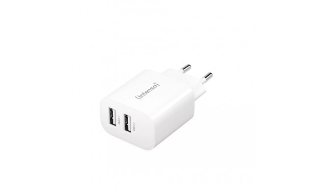 Intenso toiteadapter 2XUSB-A/7802412 universaalne AC siseruumides kasutatav, valge