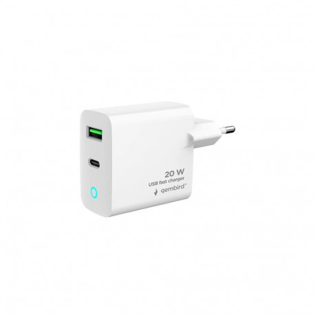 Gembird mobiilseadme laadija TA-UC-PDQC20L-W-01 nutitelefonile, nutikellale ja tahvelarvutile, AC, k
