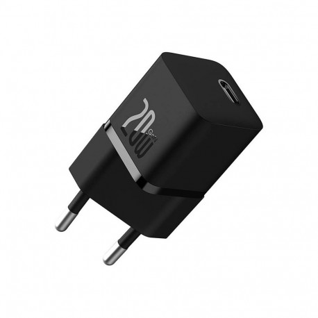 Baseus AC-laadija GaN5 20W Mini, universaalne kiirlaadimine siseruumides kasutamiseks, must