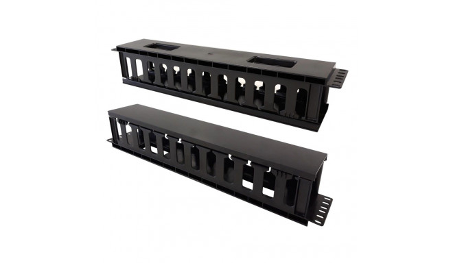 Techly Cable Entry Panel 19" 2U with Cover