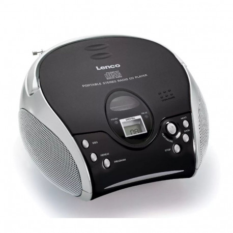 Lenco SCD-24 digitaalne FM MP3-taasesitus, must/hõbedane