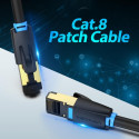 PATCH CABLE CAT.8 SFTP/10M BLACK IKABL VENTION