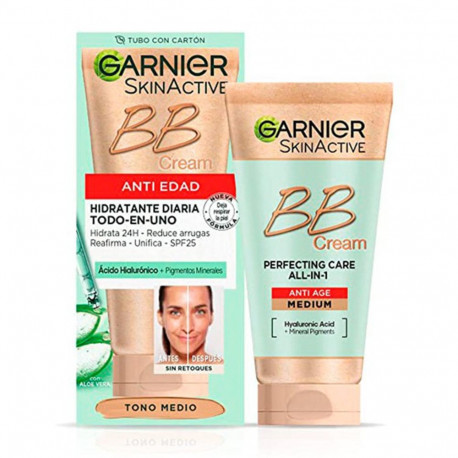 Garnier SkinActive BB-kreem, niisutav vananemisvastane, keskmine toon, 1UN