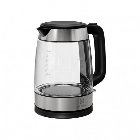 Electrolux E4GK1-4GB electric kettle 1.7 L 2200 W Black, Stainless steel, Transparent