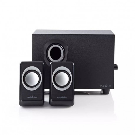 Nedis CSPR10021BK speaker set 16 W PC Black 2.1 channels