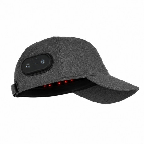 Light Therapy Cap - Lunni Red And Near-Infrared 158-LED 660 nm/850 nm 2000 mAh Grey Denim