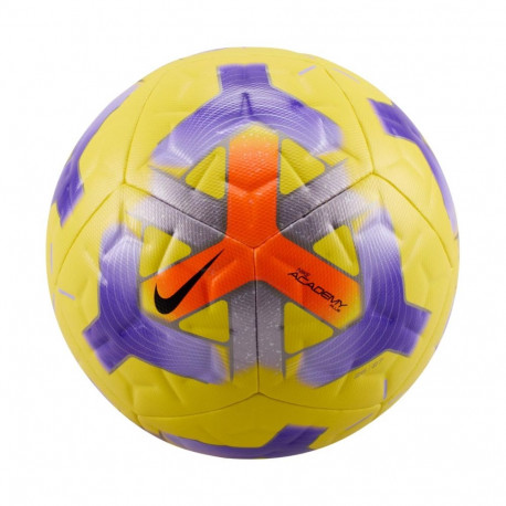 Piłka nożna Nike Academy Plus żółto-fioletowa IQ0640 710 4