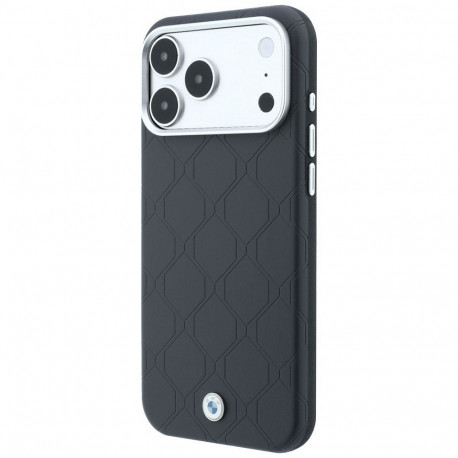 BMW case for IPHONE 18 Pro Max/17 Pro Max compatible with MagSafe (Sign Deboss Quilted Metal Logo) a
