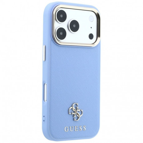 Case for IPHONE 18 Pro Max/17 Pro Max compatible with MagSafe (Saffiano Small 4G & Classic Logo) lig