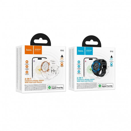 Locator compatible with Apple Find My watch-shaped Hoco E112 white