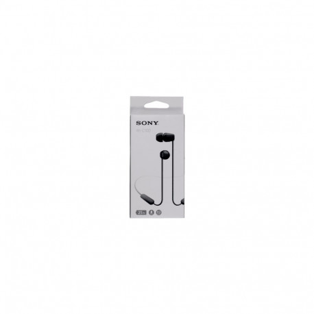 Sony WI-C100B In-Ear schwarz BT-Kopfhörer