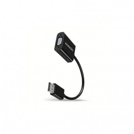 Axagon RVD-VGN video cable adapter 0.15 m DisplayPort VGA (D-Sub) Black