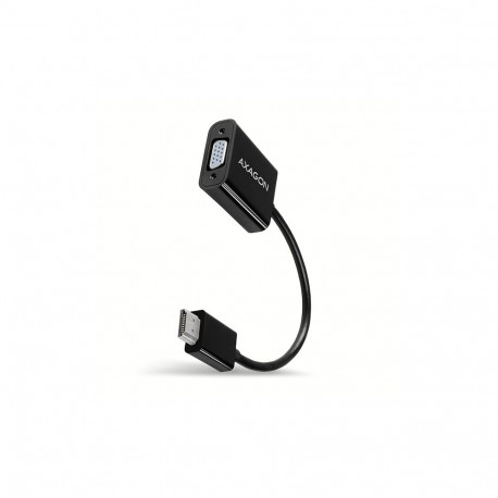 Axagon RVH-VGN video cable adapter 0.15 m HDMI Type A (Standard) VGA (D-Sub) Black