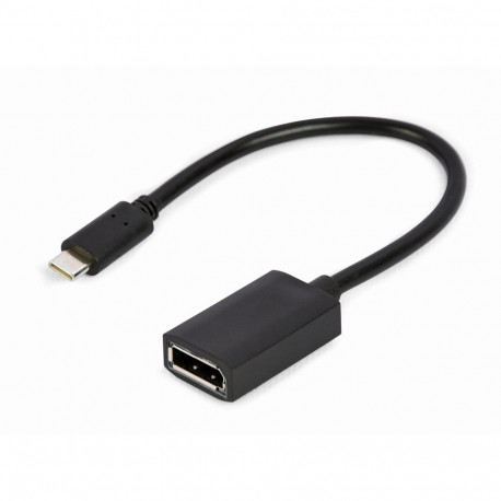 Gembird A-CM-DPF-02 video cable adapter 0.15 m USB Type-C DisplayPort Black