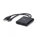 StarTech.com 2-Port Multi Monitor Adapter - Mini DisplayPort to 2x DisplayPort MST Hub - Dual 4K 30H