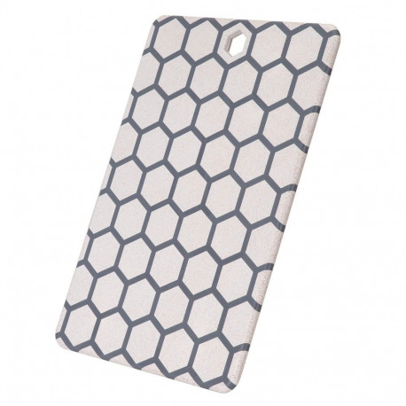 Resto Kitchenware 95403 kitchen cutting board Rectangular Plastic Grey  White