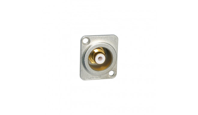 "Amphenol RCA Socket in D shell White"