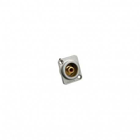 "Amphenol RCA Socket in D shell Red"