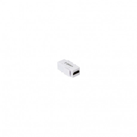 "HDMI keystone coupler, A/F to HDMI A/F, 4K/30 Hz, repeater, white"