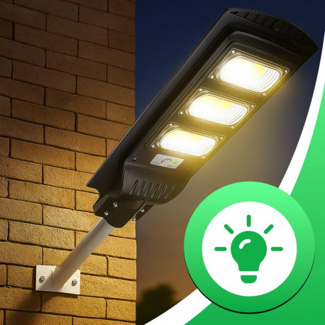 Päikesepaneeliga LED-tänavavalgusti komplekt e307 240W pult kinnitusklamber m004b patareid